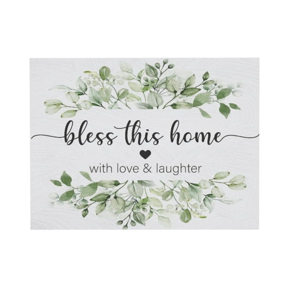 AEFER Bless This Home Wall Art Prints Decor for Religious Home Bedroom Bathroom,Family Themed Art Decor 14x11 Inch,Housewarming Gifts,New Home Owner Gift