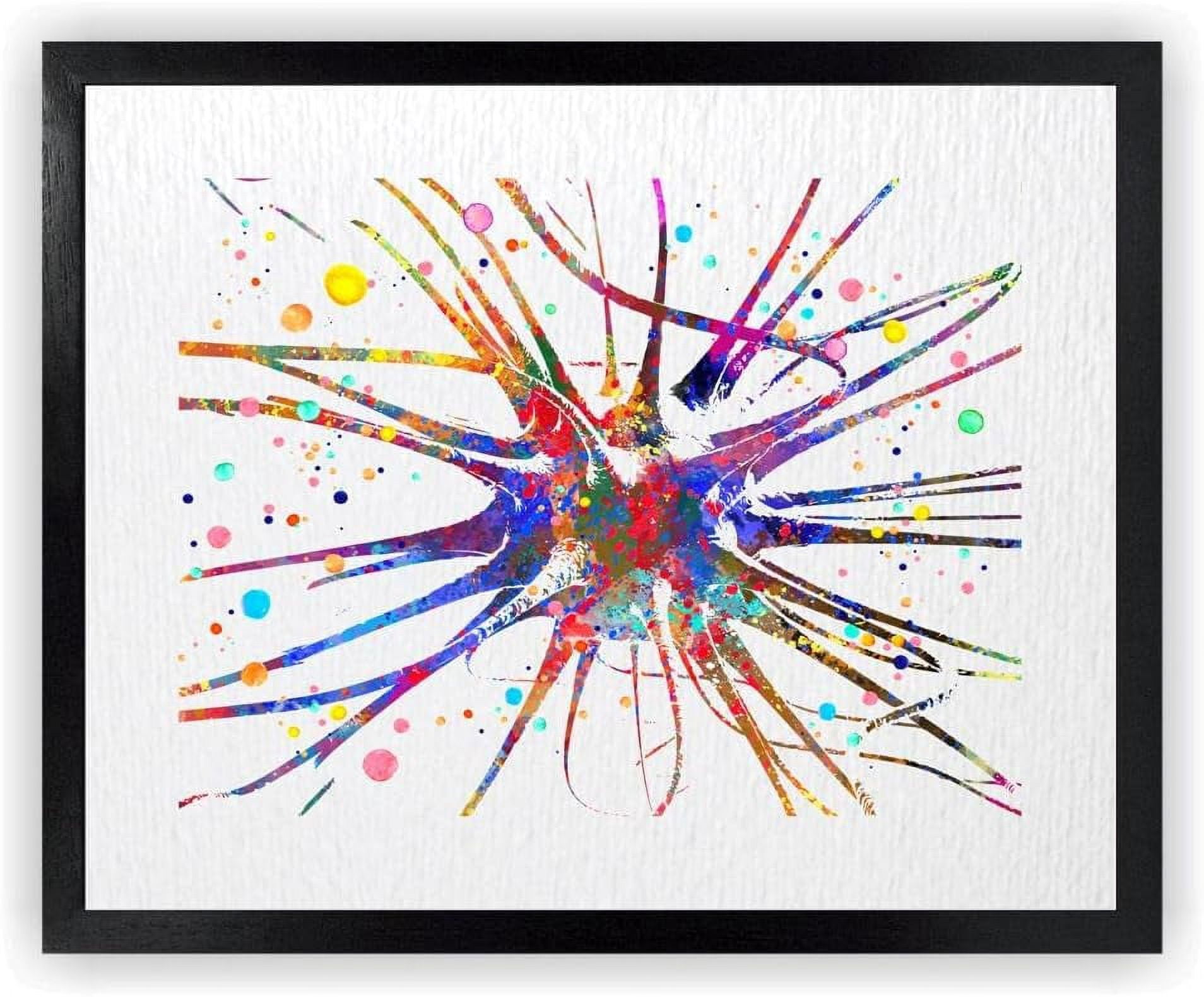 AVOI Brain Cell Neuroscience Human Anatomy Watercolor Art Print Neuron ...
