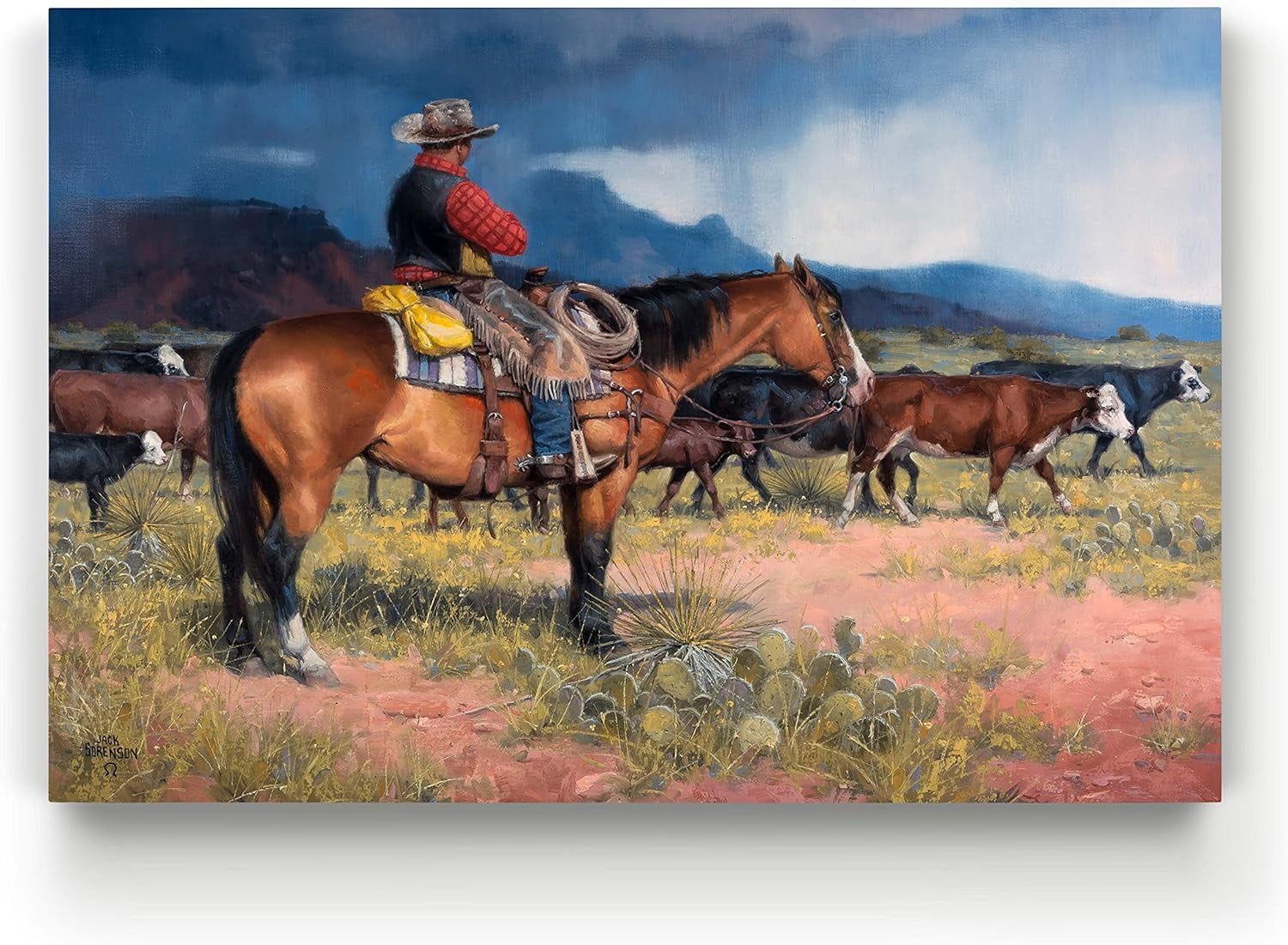 AVOI Canvas Animal Wall Art Modern Decorations Paintings Cloudy Outdoor ...