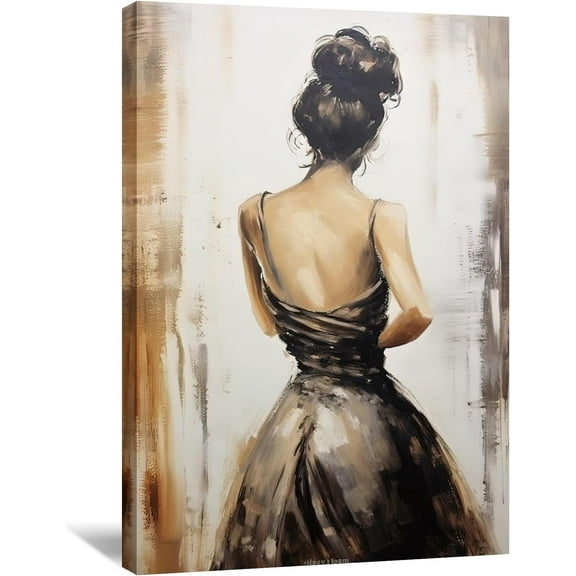 AVOI Dancing Women Wall Art Beautiful Dancing Lady Picture Print Abstract Girl Painting Modern Artwork for Living Room Bedroom Office Home Wall Decor(Women-3) Unframe: 12x16in