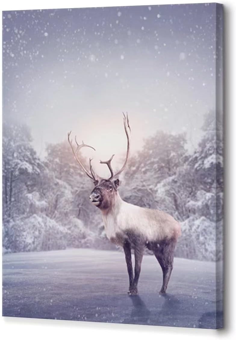 AVOI Deer Wall Art Canvas Painting Artwork Animal Pictures Posters ...