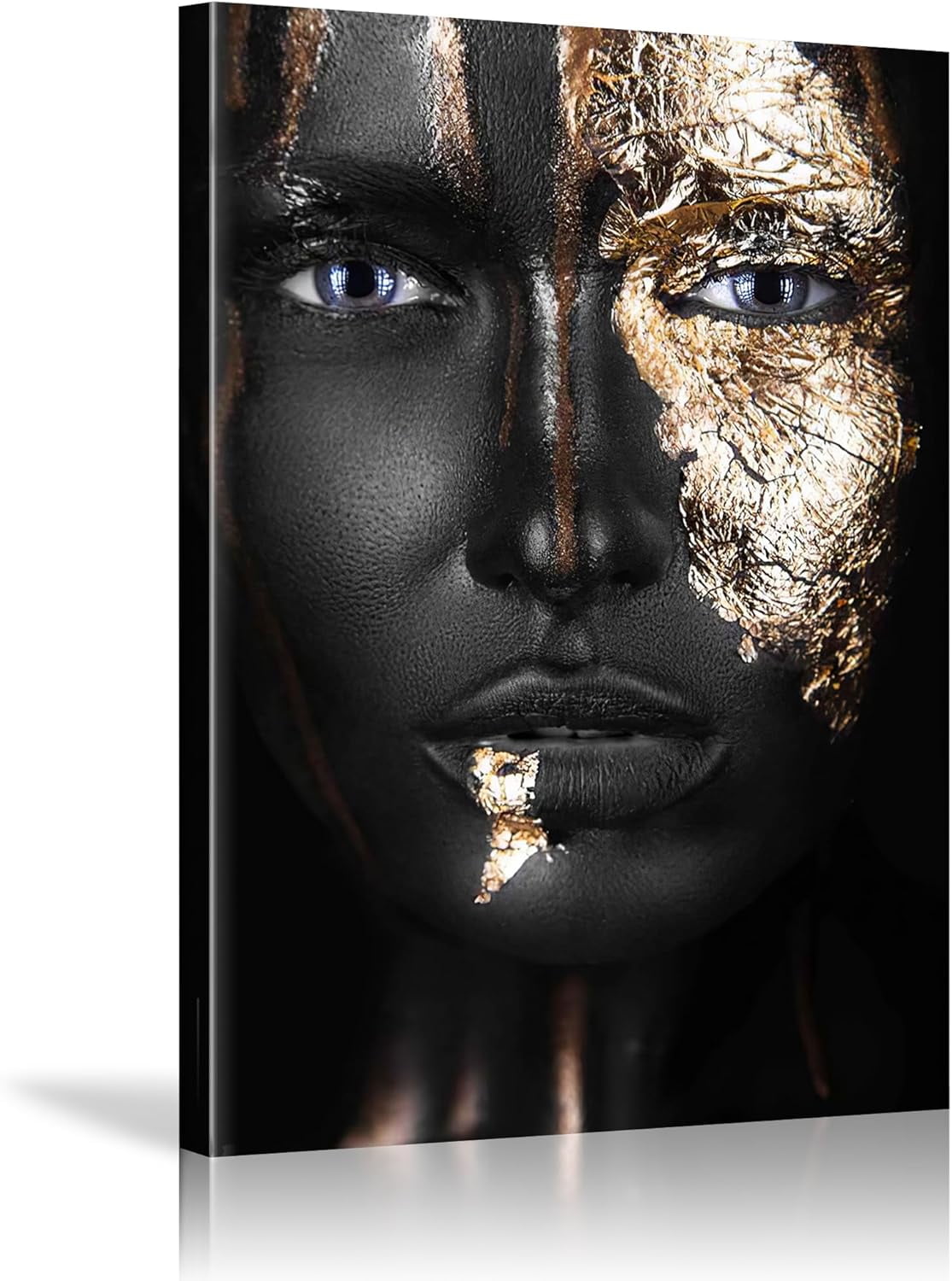 AVOI and Gold Wall Art, African Americans Women Posters Decor Bathroom