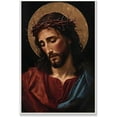 thumbnail image 1 of AVOI Jesus Canvas Wall Art Solemn Traditional Portrait of Jesus Christ with Halo Art Poster Redemption God Series For Room Religious Churches Wall Decor Unframe: 11x14in, 1 of 4