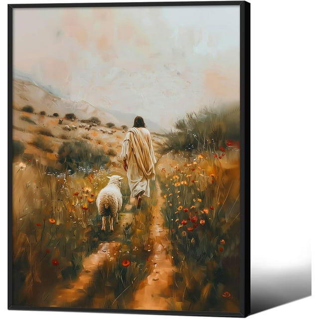 AVOI Jesus Christian Canvas Wall Art Jesus Walking on Water Religious