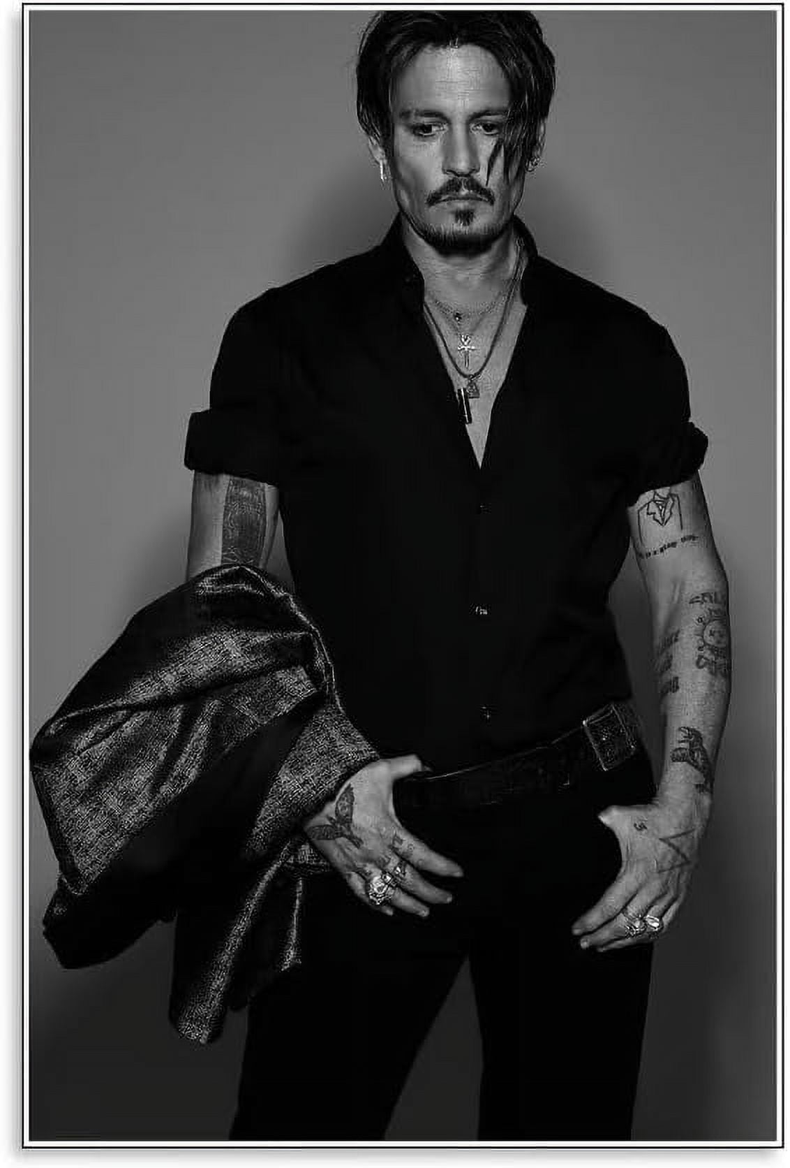 Johnny Depp Pappaufsteller Lebensgroß - Hands Crossed Pose Für Partys & Events | 190cm