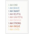 thumbnail image 1 of AVOI Kids Affirmation Wall I Am Brave Kind Inspirational Mental Health Growth Mindset Poster, Calming Corner Boho Classroom Canvas Wall Art Nursery Therapy Office Unframe: 12x18inch(30x45cm), 1 of 5