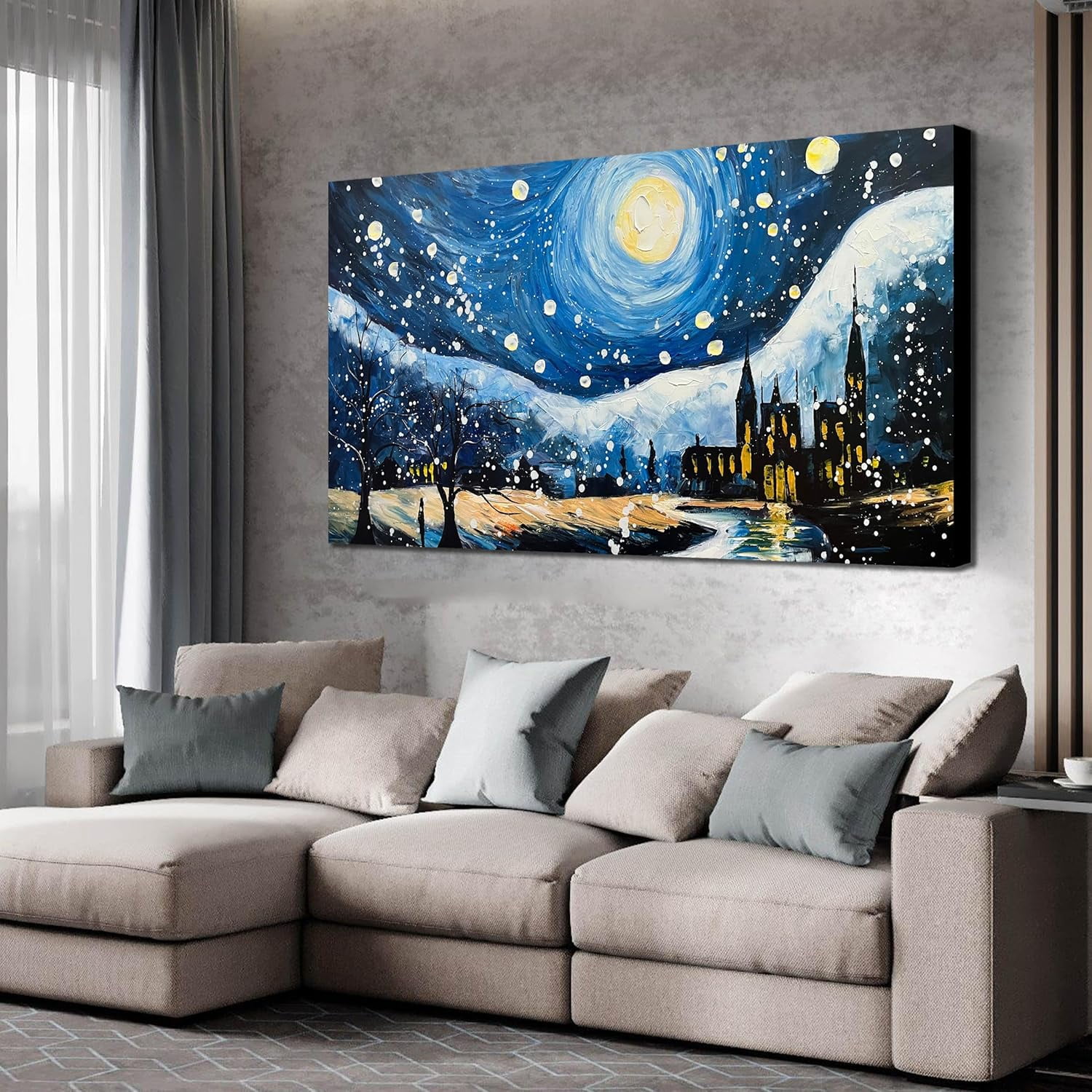 AVOI Large Canvas Wall Art for Living Room Bedroom Van Gogh Wall Art ...