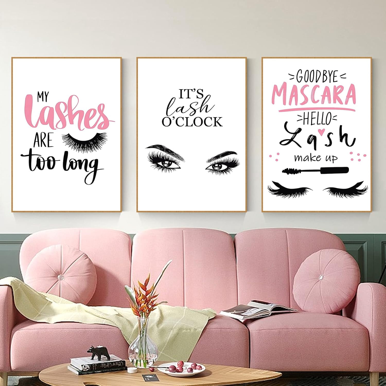 AVOI Lashes Art Print Beauty Salon Wall Art Eyelash Picture Wall Decor ...