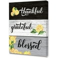 AVOI Modern Rustic Grateful Thankful Blessed Lemon Sign Wall Art Frame ...