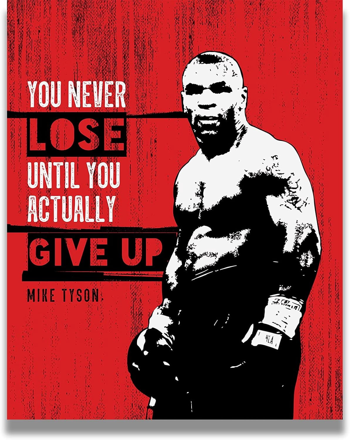 AVOI Motivational Sports Quotes - Boxing Poster, Print or Canvas - Mike ...