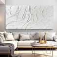 thumbnail image 1 of AEFER Oil Painting Art Wall Decor Pictures for Living Room Big Wall Artwork White Painting Modern Abstract Wall Decor Bedroom Office Unframe: 12x18inch(30x45cm), 1 of 6