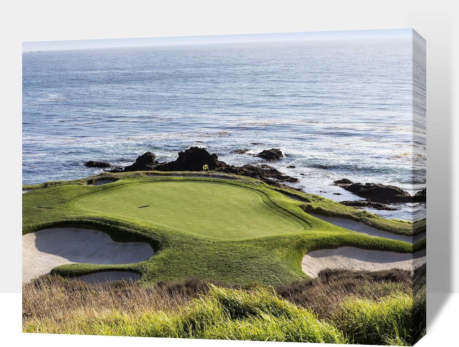 AVOI Pebble Beach Golf Course Canvas Wall Art Modern Pebble Golf Links