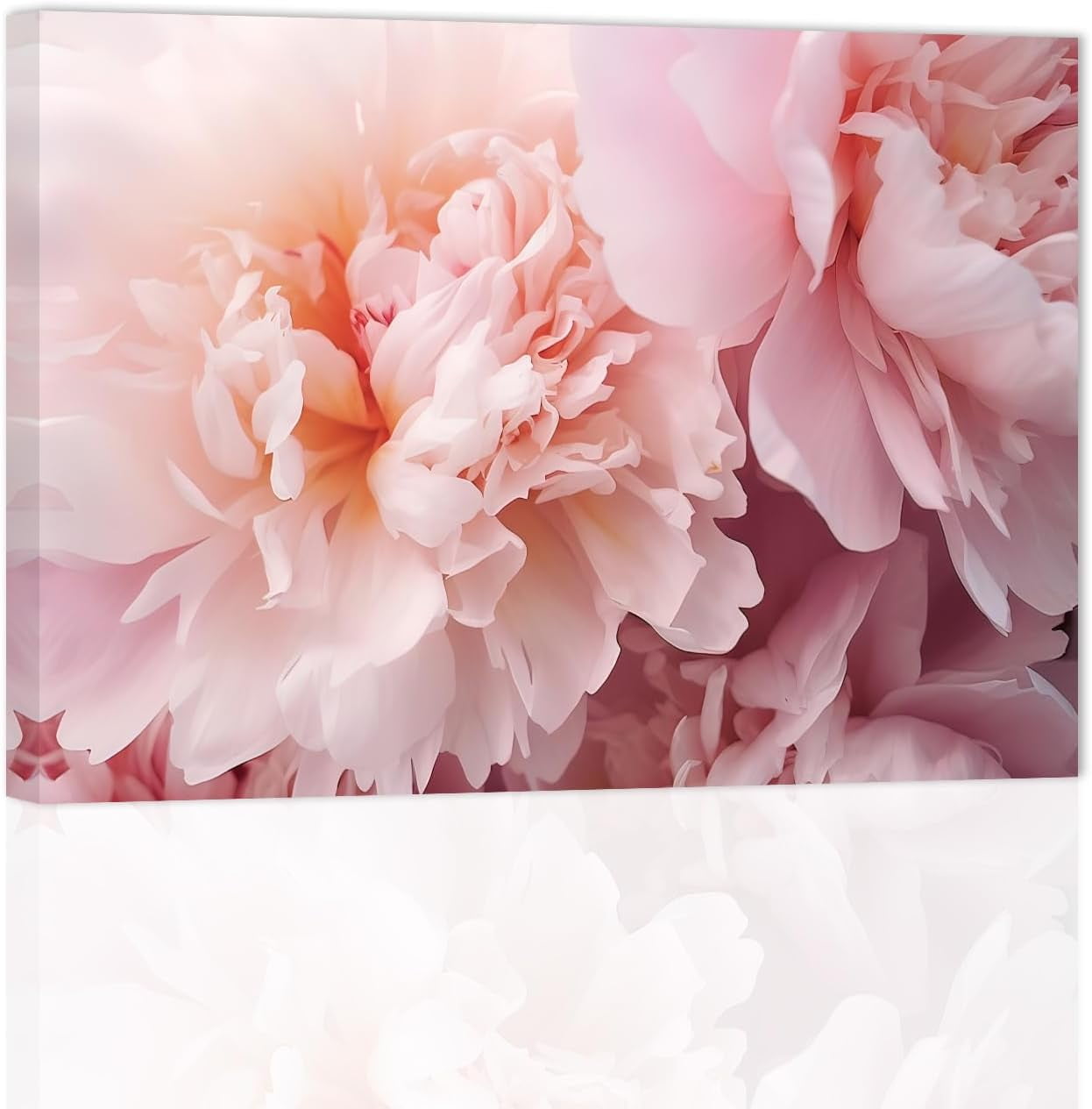 AVOI Pink Peony Wall Art Peony Flower Pictures Wall Decor Elegant ...
