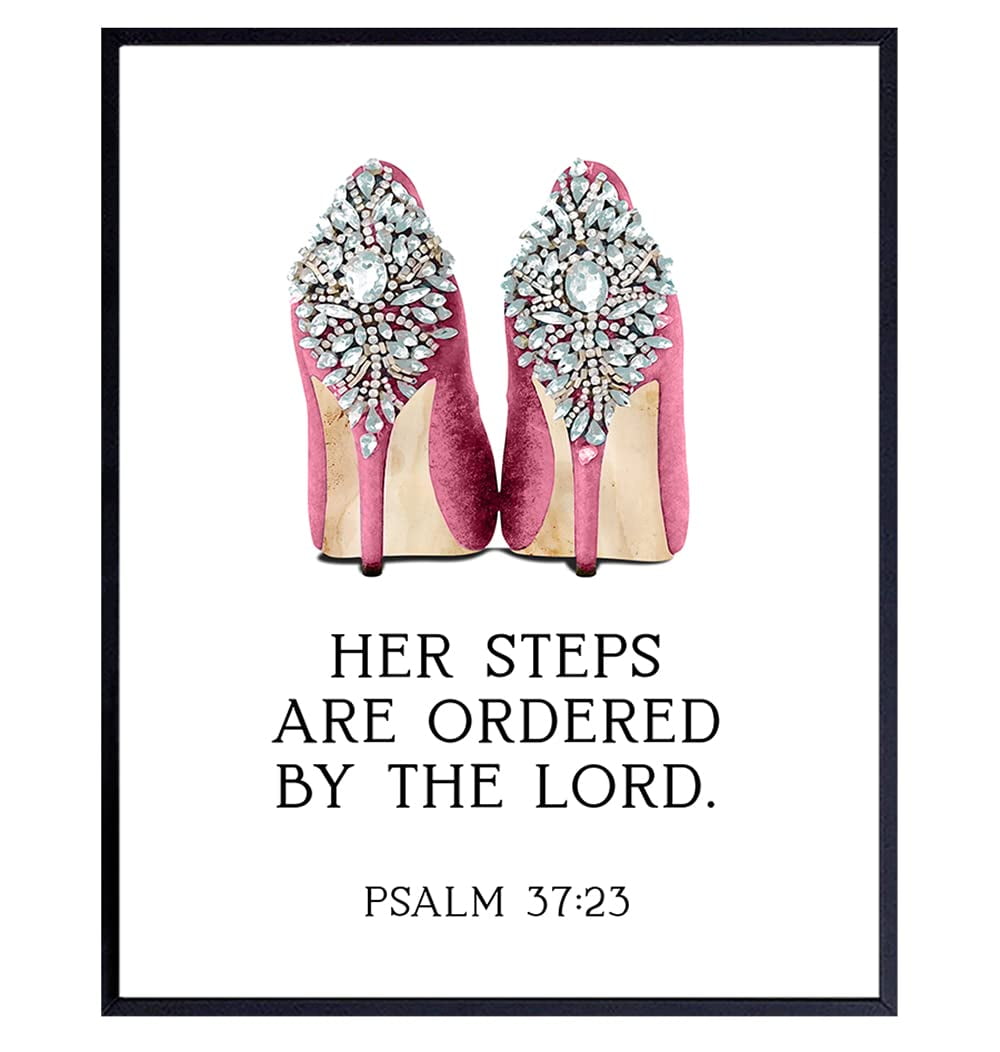 AVOI Scripture Wall Art - Glam Religious Bible Verse Wall Art - God ...