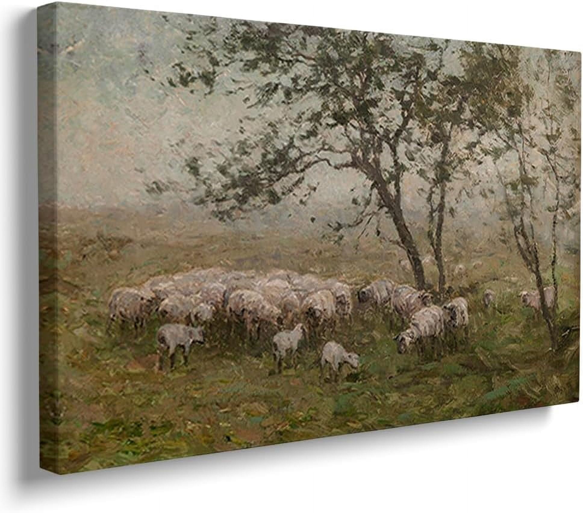 AVOI Sheep Painting Farm Animal Print Vintage Wall Decor Farmhouse ...