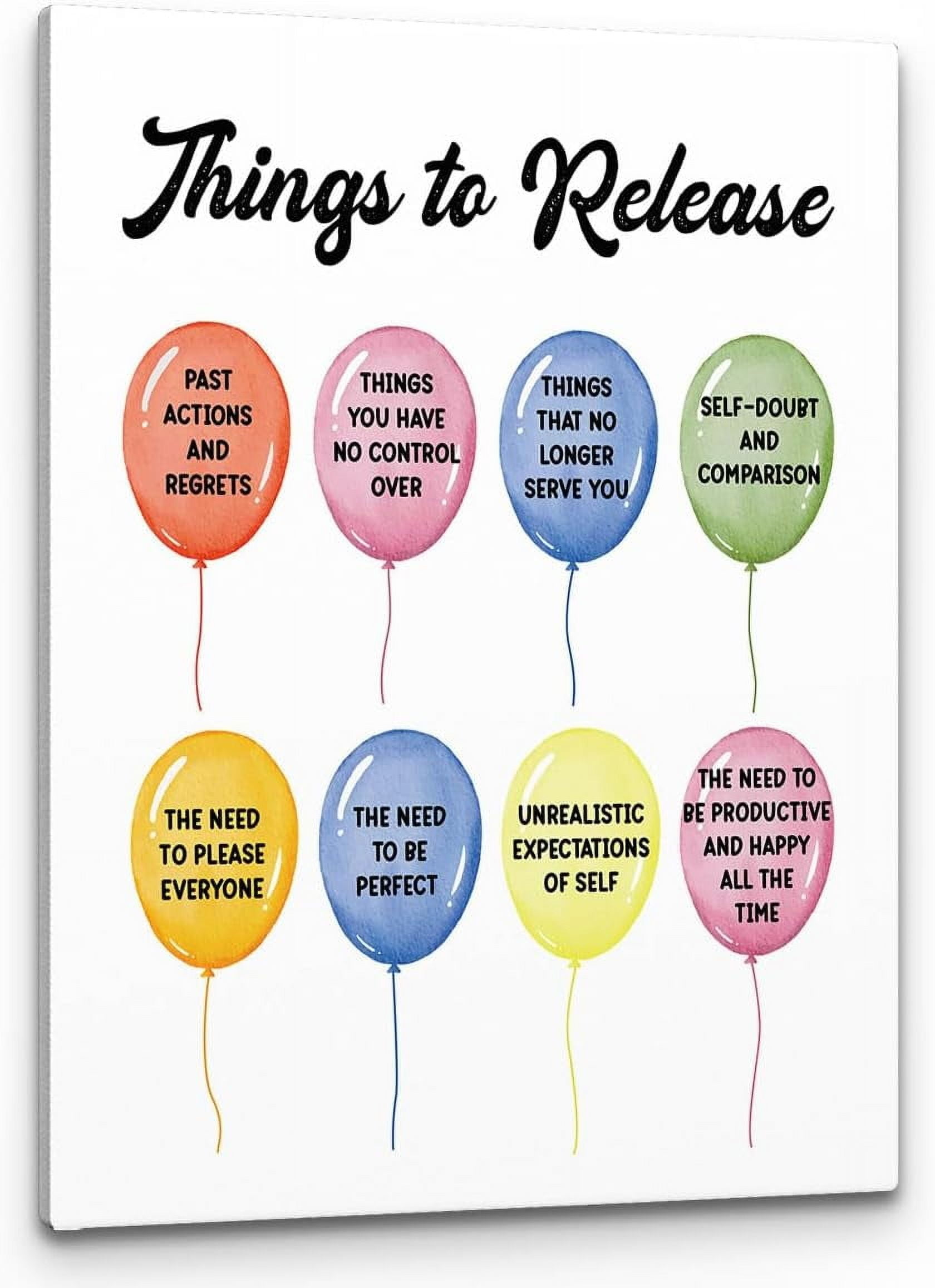 9-Piece Mental Health Posters Set - Anxiety Therapy, Motivational Quotes Wall Art For Office, Classroom, Home