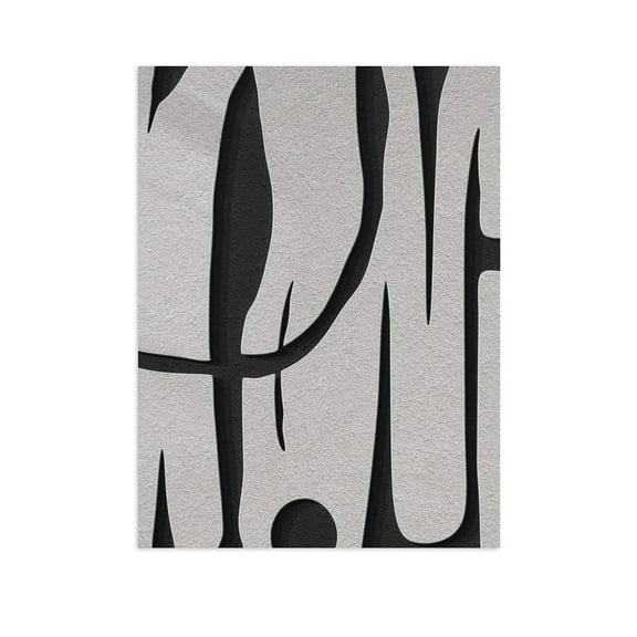 AVOI Black and White Abstract Wall Art, Modern Canvas Paintings Artwork for Walls, Minimalist Abstract Lines Art Prints Pictures for Hallway Bedroom Art Wall Decor Unframe: 8x10in