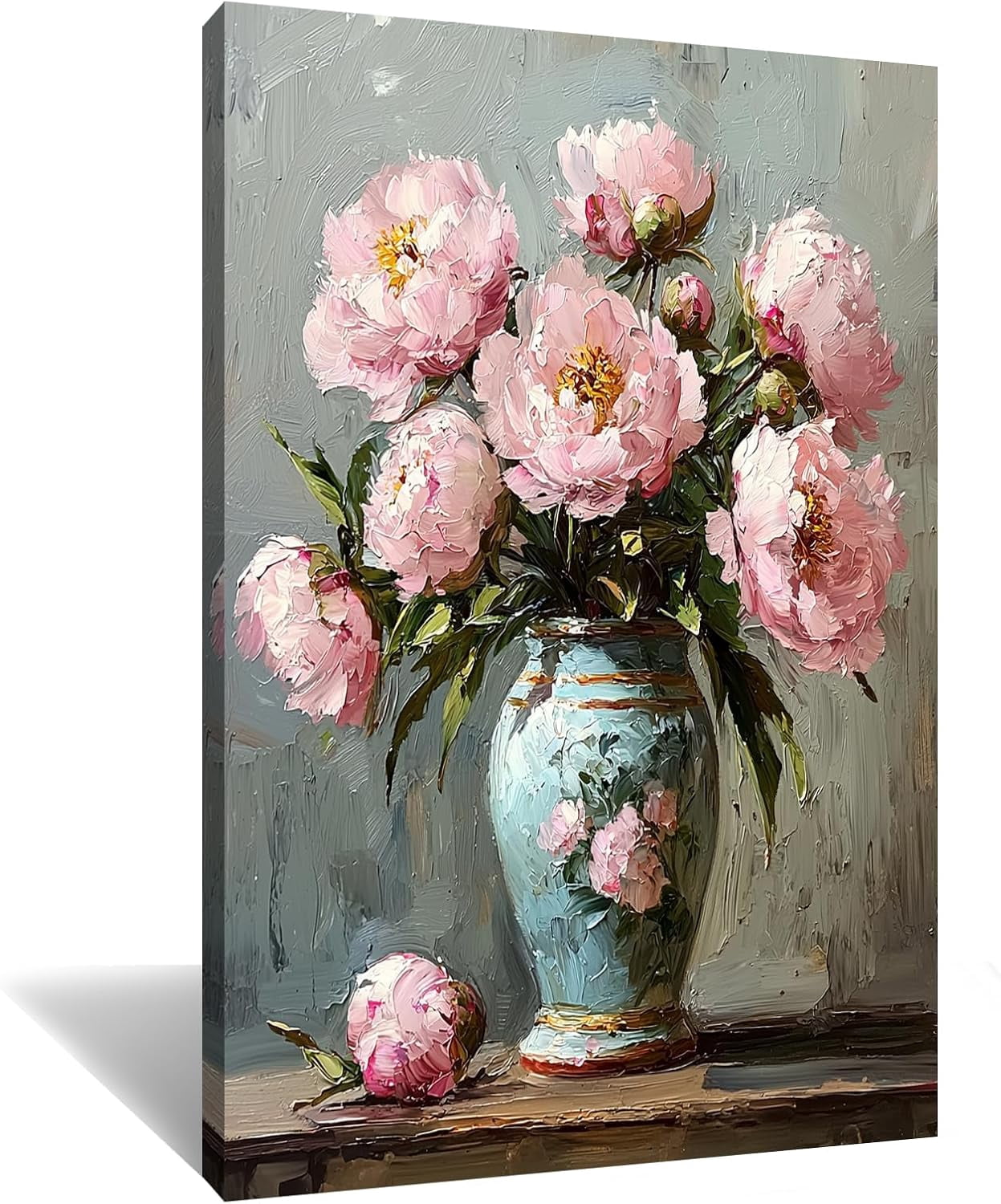 AVOI Vintage Flower Painting Print Wall Art French Flower Canvas Poster