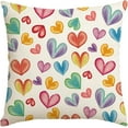 thumbnail image 1 of AVOIN Buffalo Plaid Love Throw Pillow Cover, 18 x 18 Inch Love Heart Holiday Valentine''s Day Anniversary Wedding Cushion Case Decoration for Sofa Couch, 1 of 6