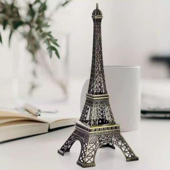 AVOKA 1 Piece Paris World Famous Building Metal Eiffel Tower Antique Vintage Statue for Gifts, Room