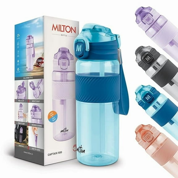 AVOKA Milton Captain Unbreakable Plastic Water Bottle 850 ml Sip Plus Gulp