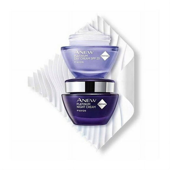 AVON Anew Platinum Day and Night Cream 1.7 OZ each pack of 2