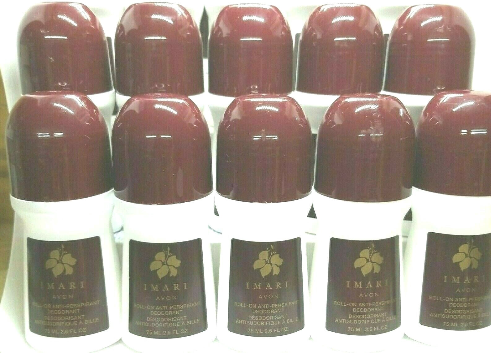 AVON IMARI Deodorant Roll-on Antiperspirant 10 pack 2.6 fl. oz