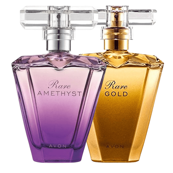 AVON Rare Amethyst Eau de Parfum Spray 50 mL + Rare Gold Eau de Parfum Spray 50 mL, 2-Pack Duo