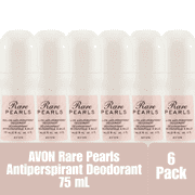 AVON Rare Pearls Roll-On Antiperspirant Deodorant, 75 mL / 2.6 fl oz, 6-Pack