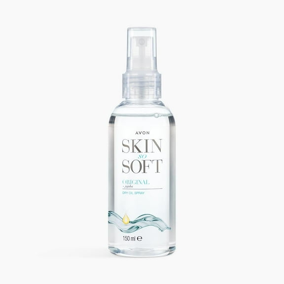 AVON Skin So Soft Spray 5 fl.oz Original Dry Oil Moisturizes Skin & Helps Repel Insects Lightweight Non Greasy, Makeup Organizers