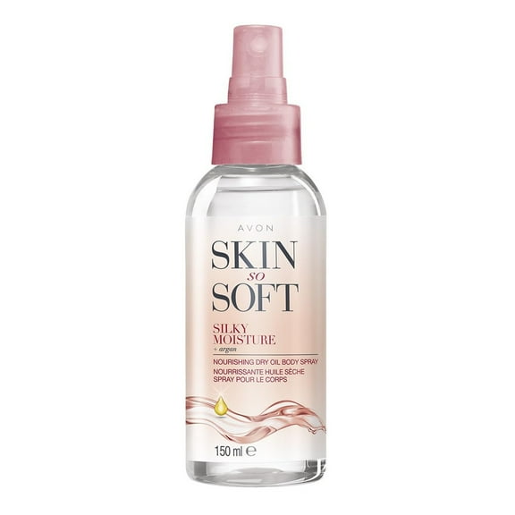AVON Skin So Soft Dry Oil Spray - Original Silky Nourishing Formula, Lightweight Non-Greasy, Smooth & Hydrating, 5 fl oz (150 mL), Long-Lasting Moisturizing Body Oil For Soft Skin Makeup Organizers