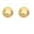 thumbnail image 1 of AVORA 10K Yellow Gold 7mm Polished Ball Stud Earrings, 1 of 6