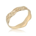 thumbnail image 1 of AVORA 10K Yellow Gold Bamboo Textured  Ring, Size 3  - Size 3, 1 of 5