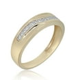 thumbnail image 1 of AVORA 10K Yellow Gold Men's 6mm Simulated Diamond CZ Anniversary Wedding Band Ring  - Size 11, 1 of 5