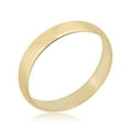 thumbnail image 1 of AVORA 10K Yellow Gold Unisex 4mm Highly Polished  Wedding Band Ring  - Size 7, 1 of 5