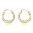 thumbnail image 1 of AVORA 14K Yellow Gold 20mm Infinity Hoop Earrings, 1 of 6