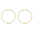 thumbnail image 1 of AVORA 14K Yellow Gold-Filled 2.25mm Thick 65mm Hoop Earrings, 1 of 6