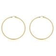 thumbnail image 1 of AVORA 14K Yellow Gold-Filled 2.25mm Thick 75mm Hoop Earrings, 1 of 6