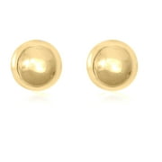 AVORA JEWELRY AVORA 14K Yellow Gold-Filled 6mm Polished Ball Stud Earrings