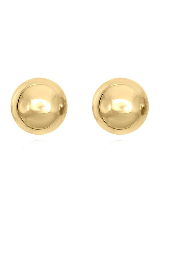 AVORA 14K Yellow Gold-Filled 7mm Polished Ball Stud Earrings