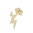 thumbnail image 1 of AVORA 14K Yellow Gold Lightning Bolt Cartilage Piercing Flat Back Earring Body Jewelry (18 Gauge), 1 of 5