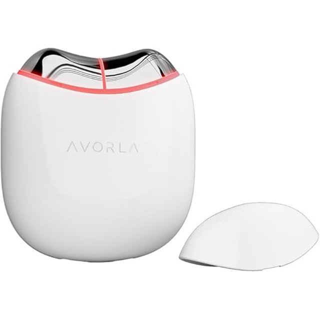 AVORLA LED Gua Sha Facial Tool with Heat and Microcurrent, Skin Toning