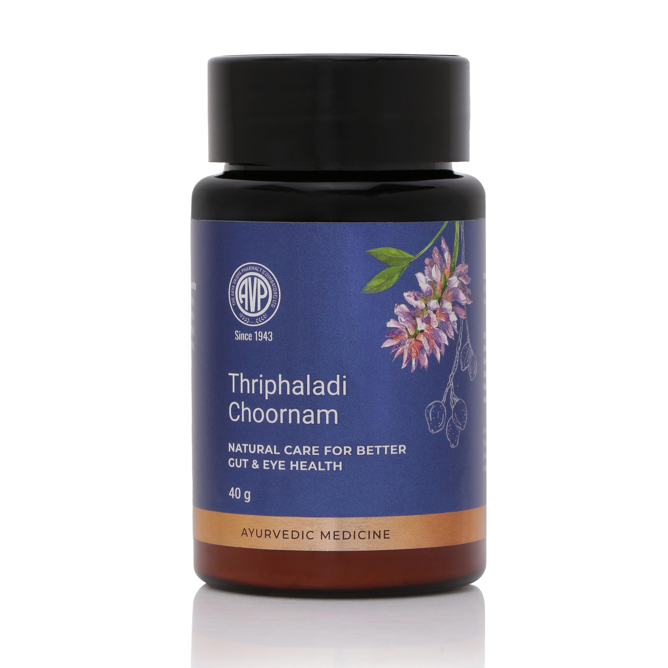 AVP Triphaladi Choornam 40g Ayurvedic Medicine for Gut and Eyes