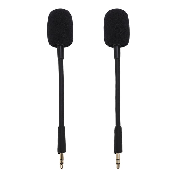 AVPAVP 2 Pcs Microphone Replacement for Razer Barracuda X Headset Noise Reduction 3.5mm Detachable Mic Black