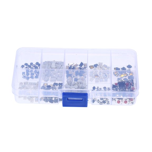 AVPAVP 250pcs 10 Value Tactile Push Button Switch Micro Momentary Tact Assortment Kit with Box