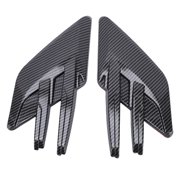 AVPAVP 2Pcs Car Front Side Vent Trim Carbon Fiber Style Black Mudguard Air Wing Decoration Sporty Aerodynamic Spoiler for Automobiles Trucks SUVs 10.43 inches
