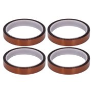 AVPAVP 4PCS Antistatic PI Adhesive Tape High Temperature Resistant Polyimide Tapes Width 15mm 0.6in