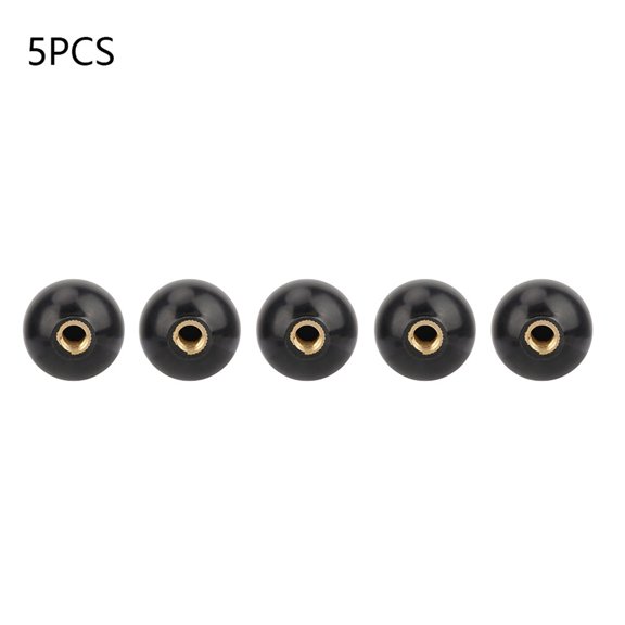 AVPAVP 5pcs BM10x32 Built in Copper Screw Nut Round Bakelite Ball Knob Handle