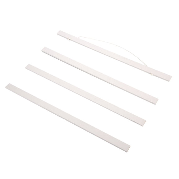AVPAVP 60 cm Magnetic Poster Frame, White Compressed Sawdust Artwork Hanger, 4 Strips with Rope