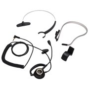 AVPAVP Call Center Headset with Mic, 3.5mm Single Plug Noise Canceling Customer Service Telephone Headset, 3 Wearing Styles Rear Mounted Ear Hook Headband for Office Communication, 6 x 5.1 x 0.4 in